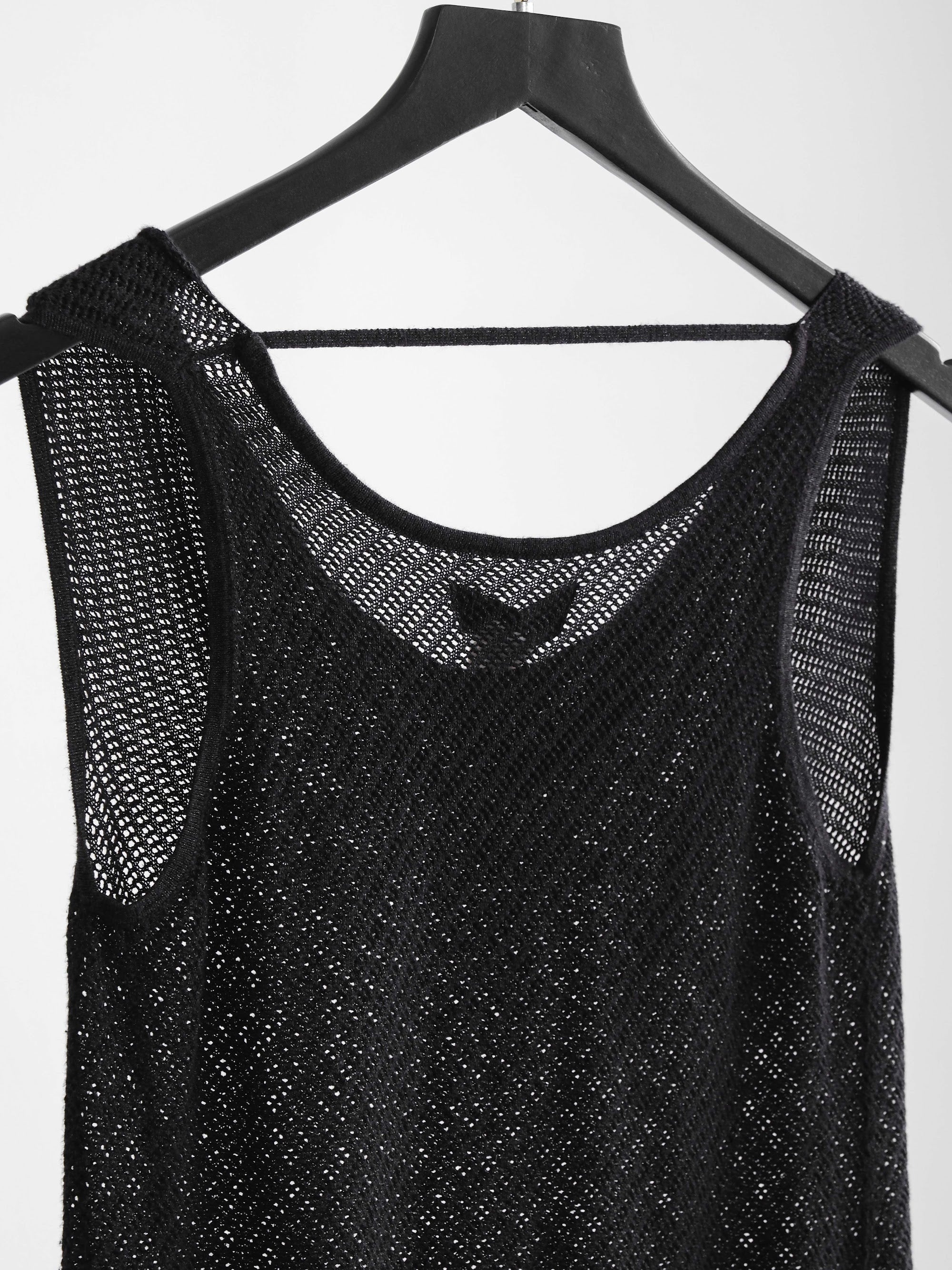 VINTAGE LACE BLACK "B+AB" TANK TOP