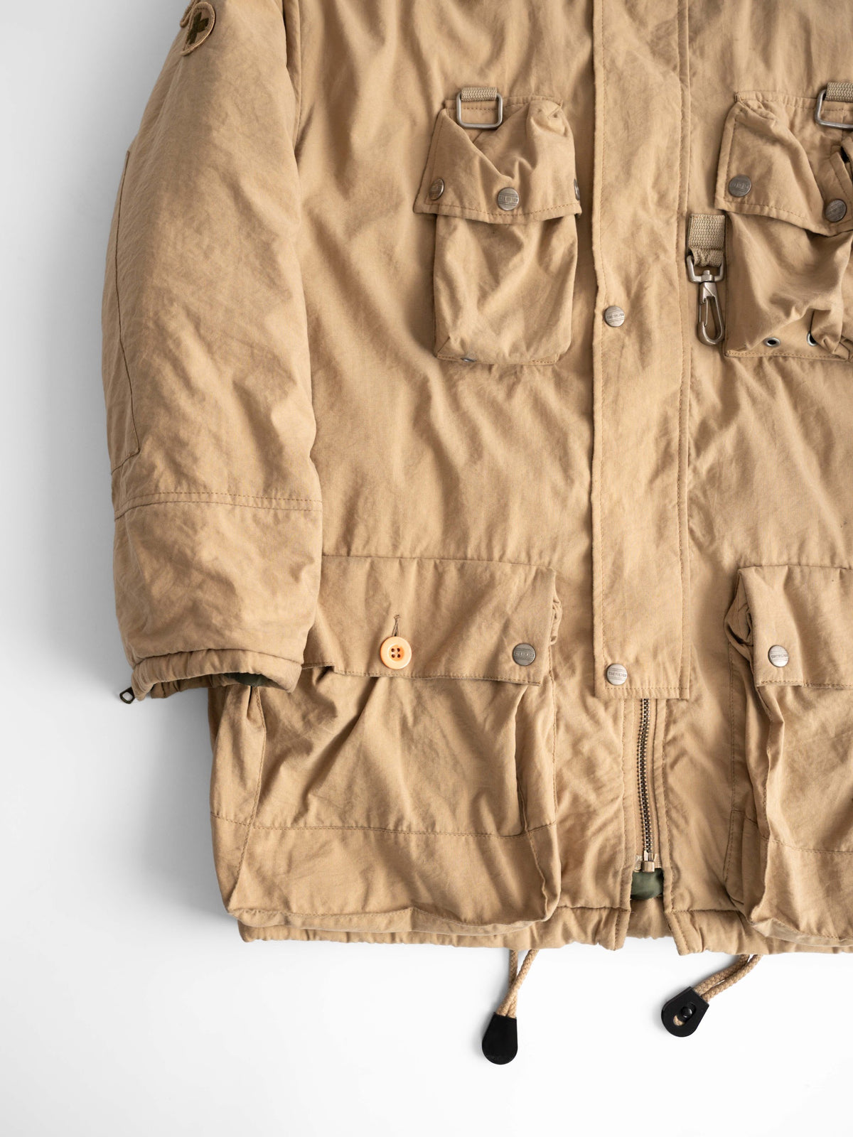 VINTAGE MOHAIR BEIGE " CHEVIGNON " MULTI POCKET  COAT