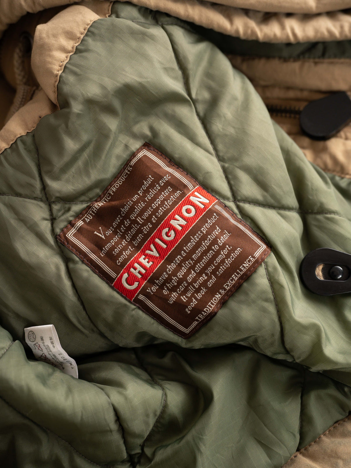 VINTAGE MOHAIR BEIGE " CHEVIGNON " MULTI POCKET  COAT