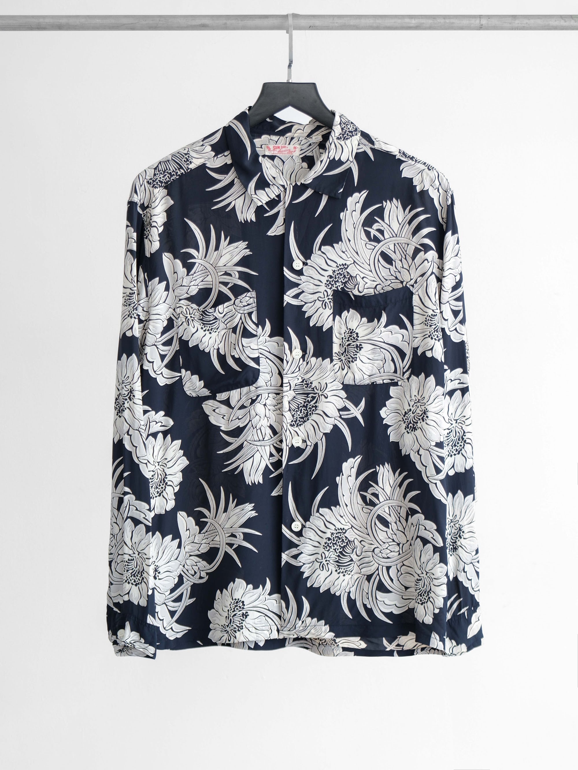 VINTAGE NAVY SUN SURF LS SHIRT