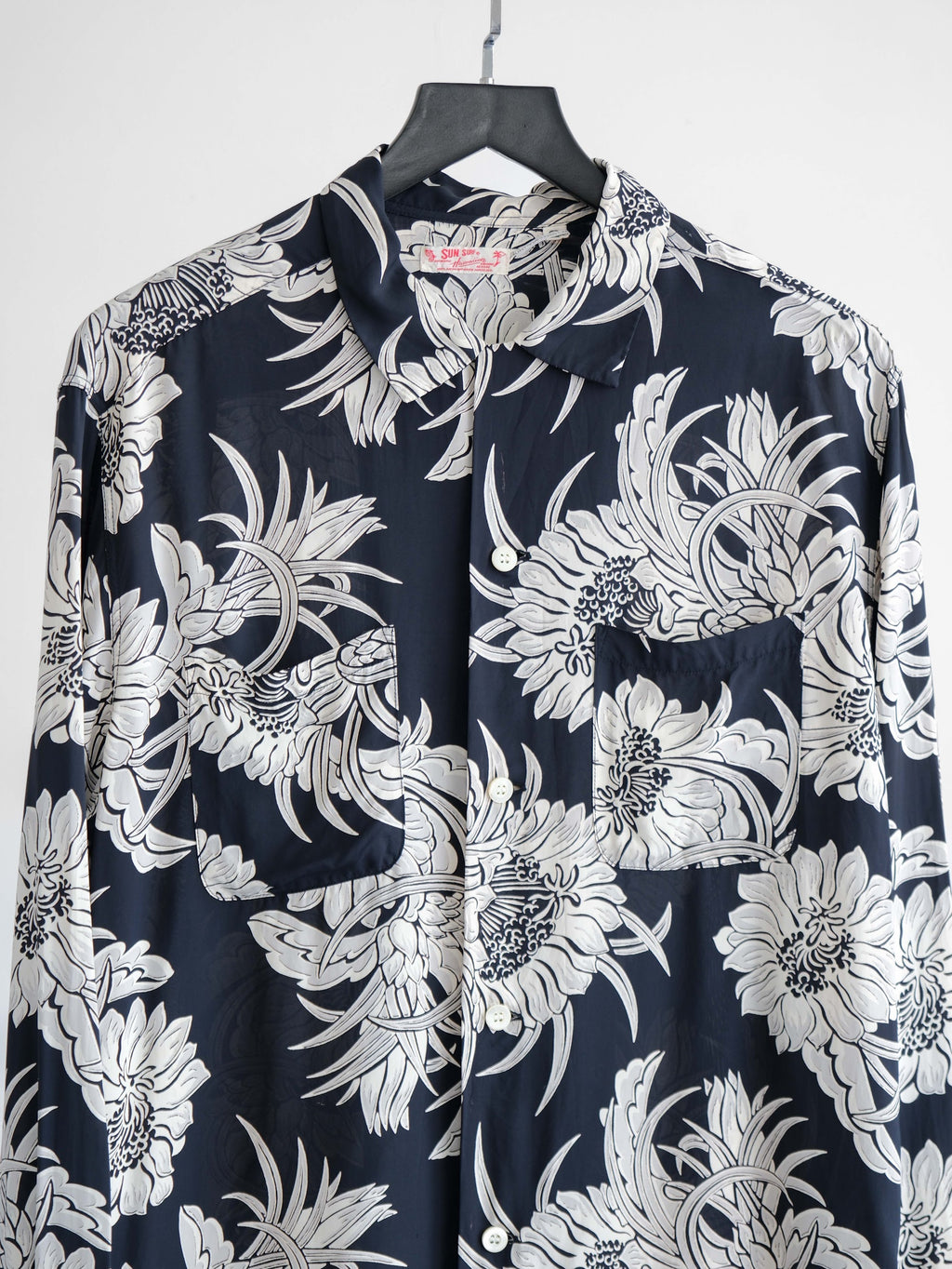 VINTAGE NAVY SUN SURF LS SHIRT