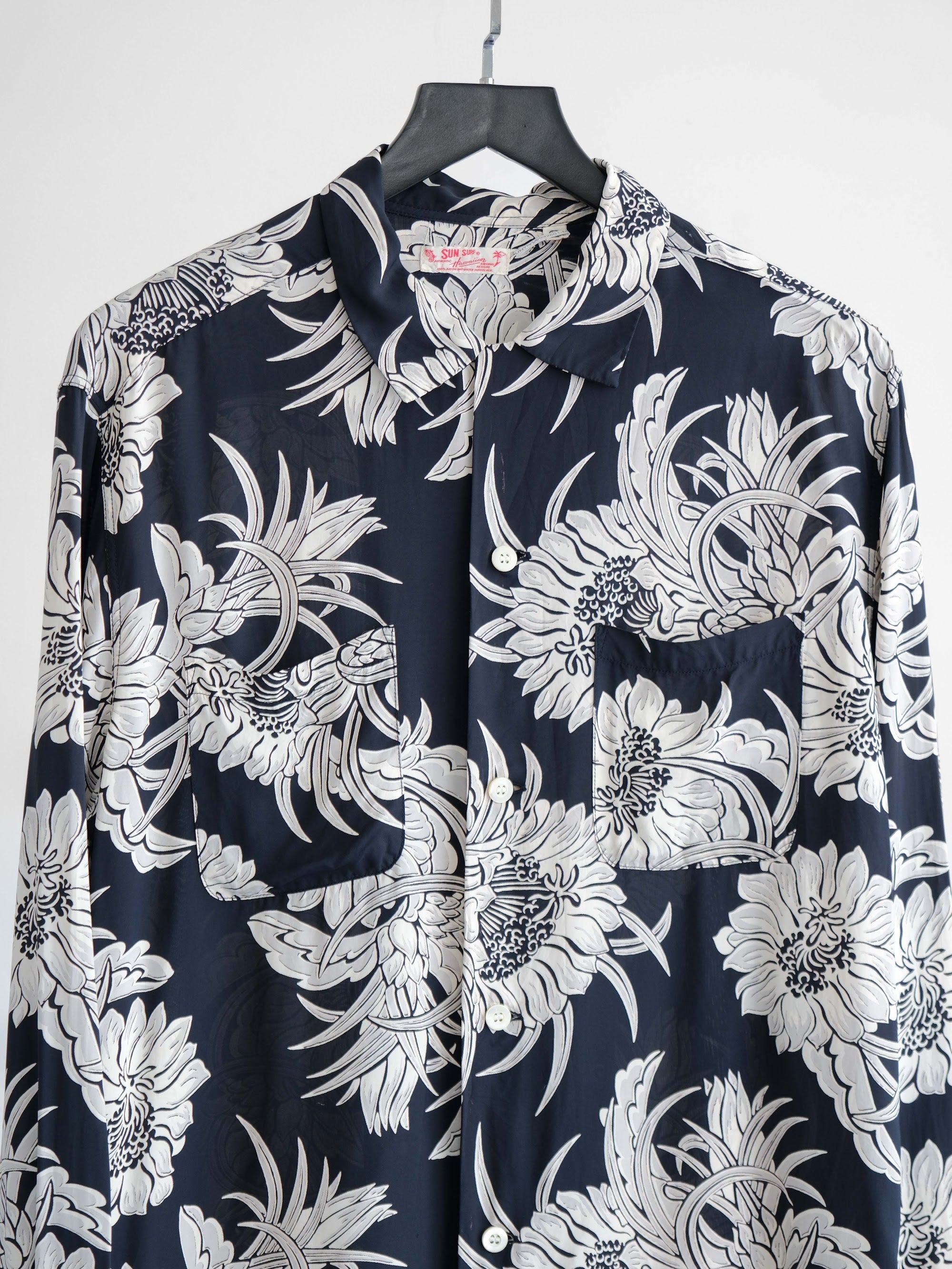 VINTAGE NAVY SUN SURF LS SHIRT