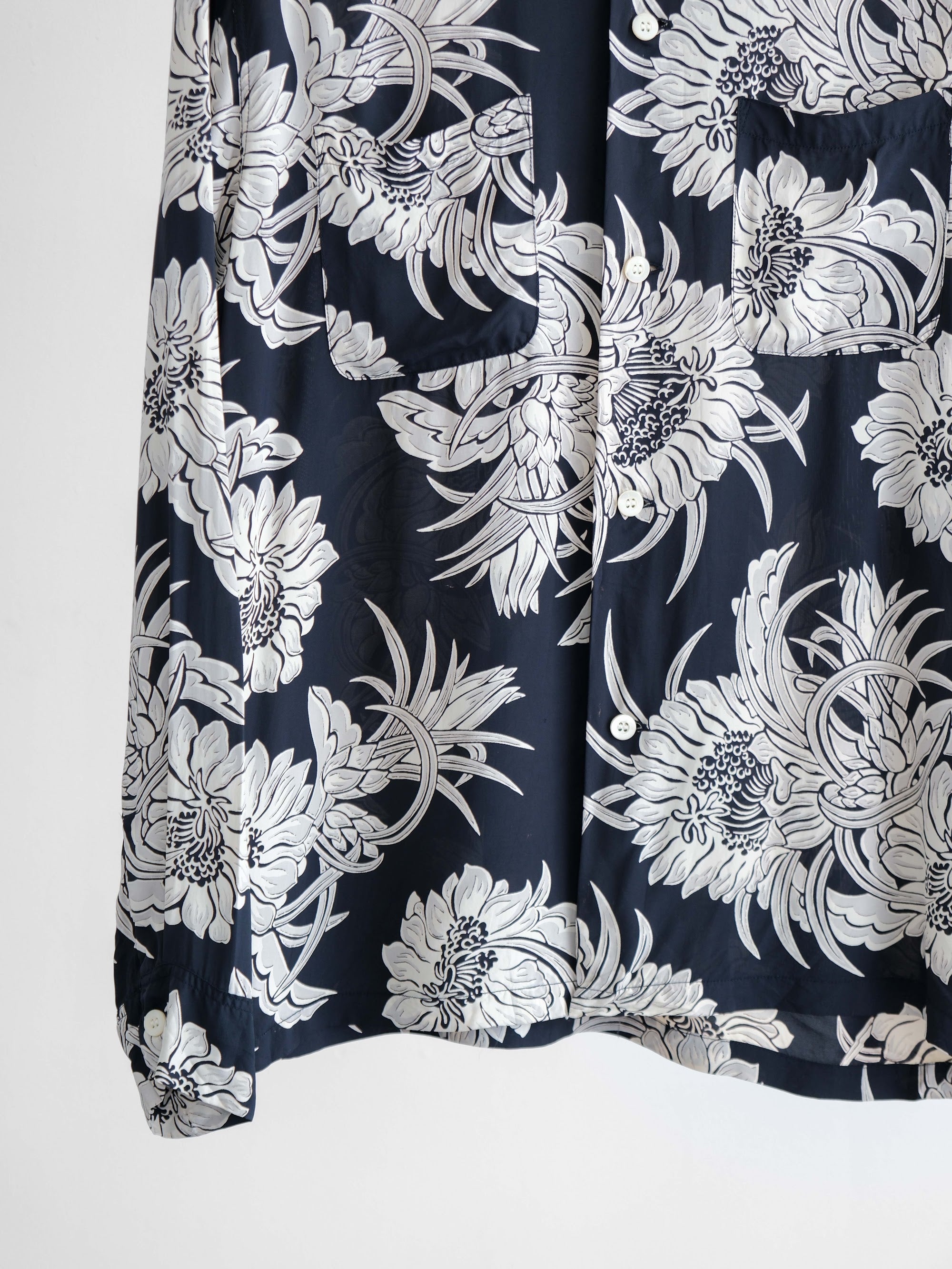 VINTAGE NAVY SUN SURF LS SHIRT