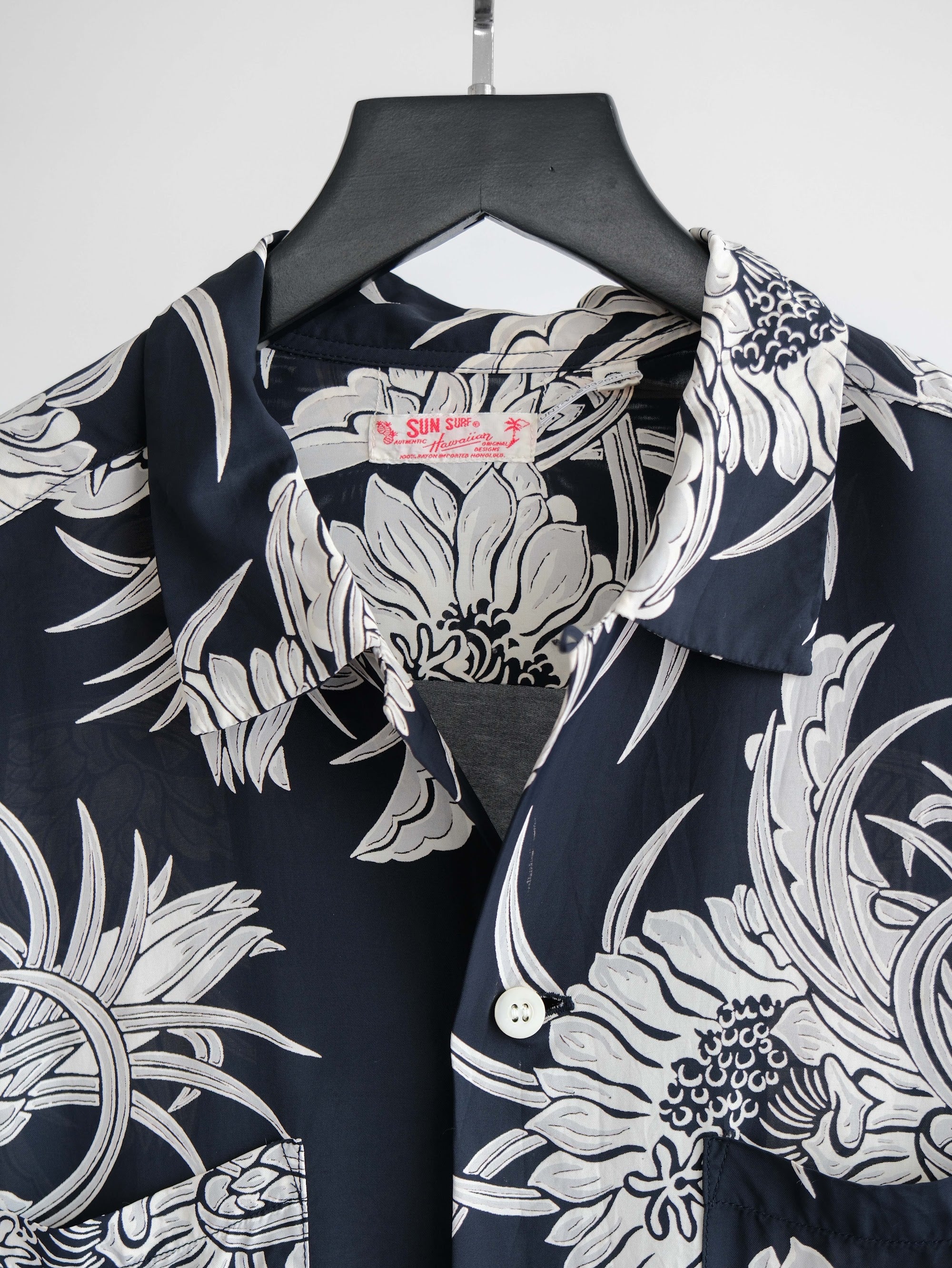 VINTAGE NAVY SUN SURF LS SHIRT