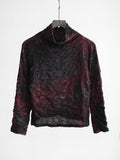 VINTAGE PLEATS BLACK "BASTIA" LS T-SHIRT