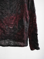 VINTAGE PLEATS BLACK "BASTIA" LS T-SHIRT