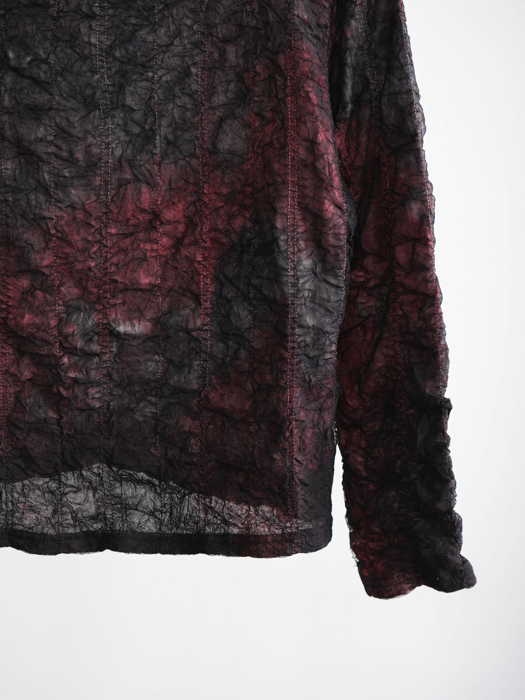 VINTAGE PLEATS BLACK "BASTIA" LS T-SHIRT