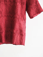 VINTAGE PLEATS RED NICCOLE T-SHIRT