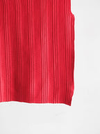 VINTAGE PLEATS RED PACO RABANNE TANK TOP