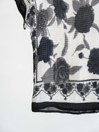 VINTAGE PLEATS WHITE "JANEL JUDE" GRAPHIC T-SHIRT