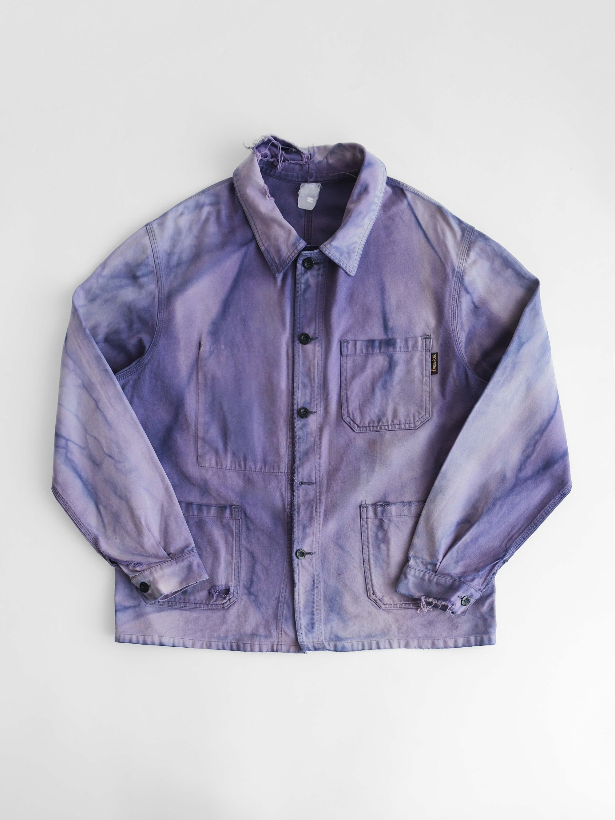 VINTAGE PURPLE "LABOUREUR" WASHES GERMANY WORK CHORE JACKET