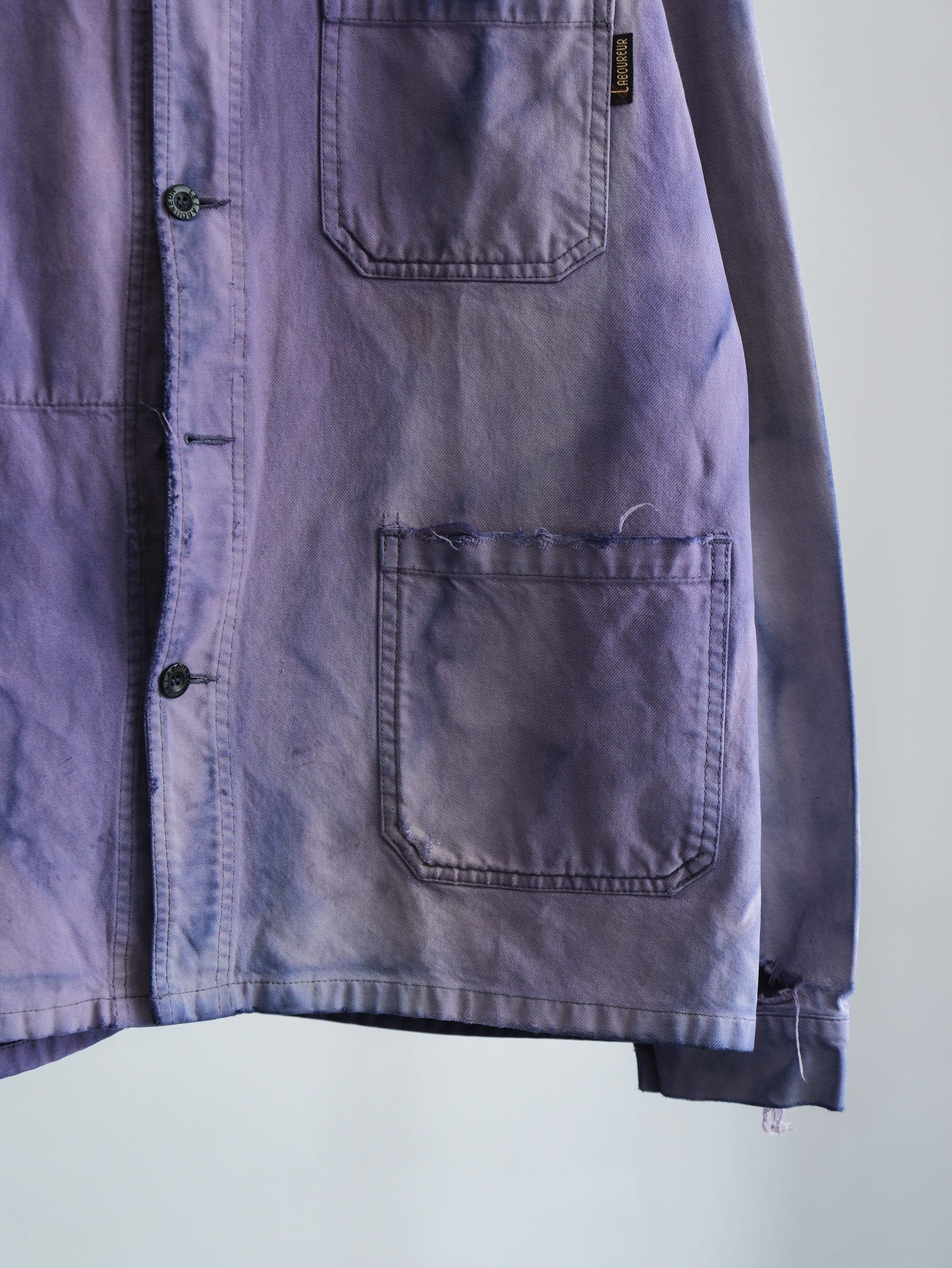 VINTAGE PURPLE "LABOUREUR" WASHES GERMANY WORK CHORE JACKET