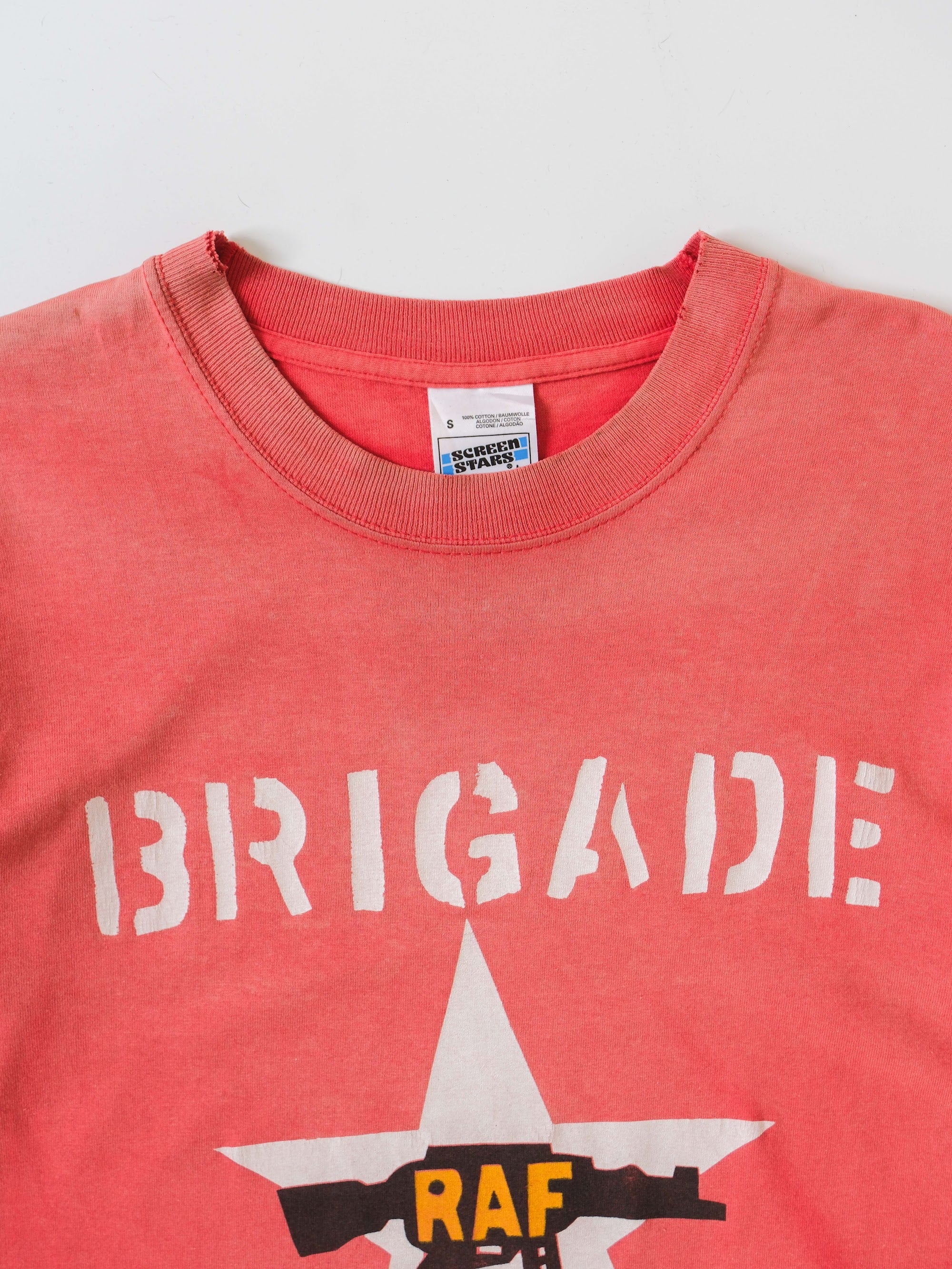 VINTAGE RED BRIGADE ROSSE RAF T-SHIRT