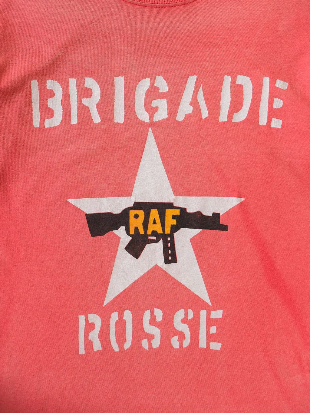 VINTAGE RED BRIGADE ROSSE RAF T-SHIRT