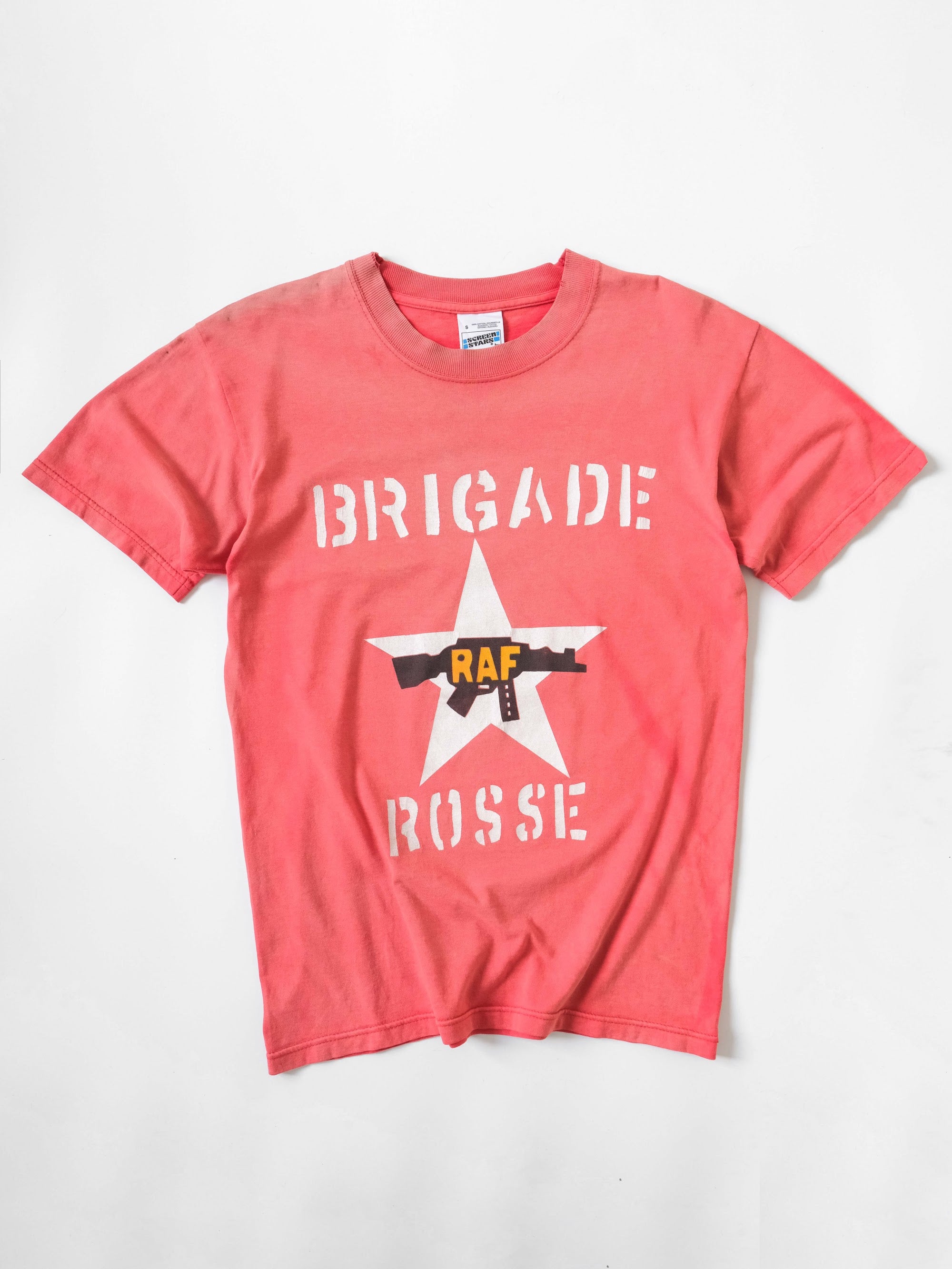 VINTAGE RED BRIGADE ROSSE RAF T-SHIRT