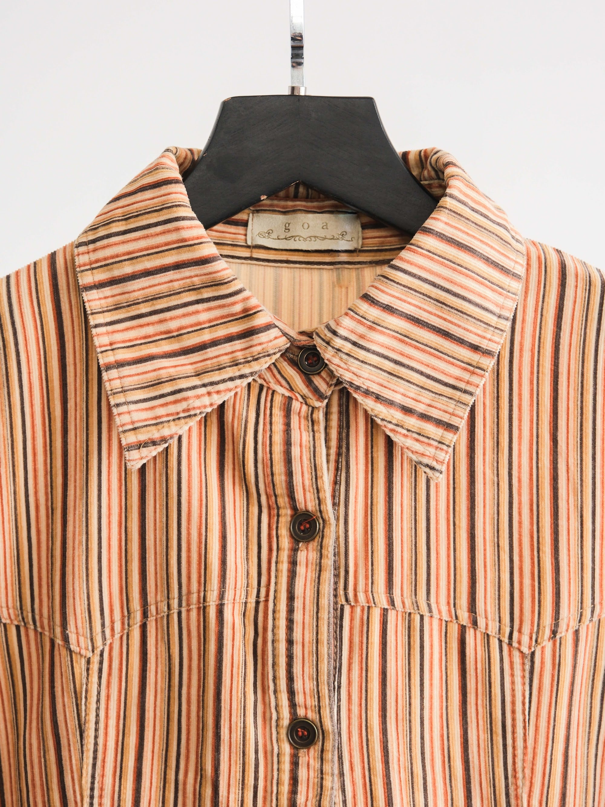 VINTAGE STRIPES BEIGE G.O.A LS SHIRT