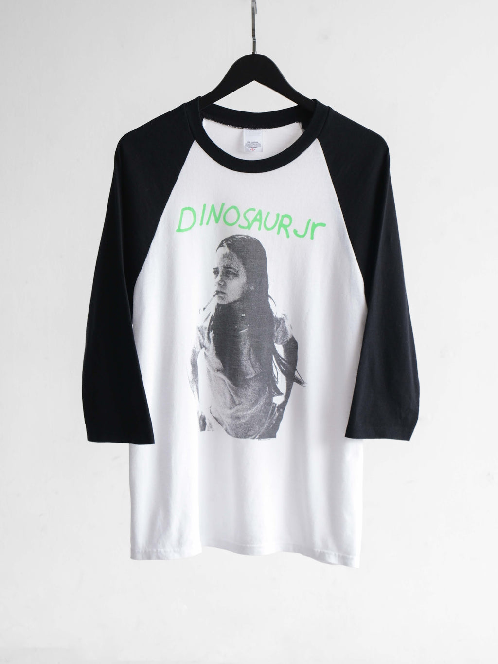 VINTAGE WHITE DINOSAUR JR "GREEN MIND"  RAGLAN LS T-SHIRT