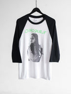 VINTAGE WHITE DINOSAUR JR "GREEN MIND"  RAGLAN LS T-SHIRT