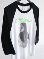 VINTAGE WHITE DINOSAUR JR "GREEN MIND"  RAGLAN LS T-SHIRT