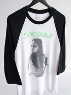 VINTAGE WHITE DINOSAUR JR "GREEN MIND"  RAGLAN LS T-SHIRT