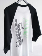 VINTAGE WHITE DINOSAUR JR "GREEN MIND"  RAGLAN LS T-SHIRT