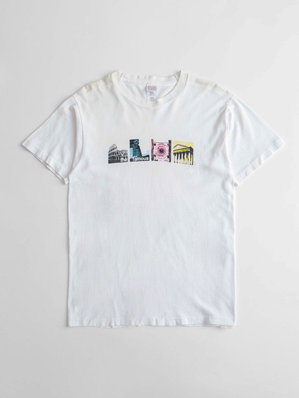 VINTAGE WHITE THE FAMOUS HISTORIC SCENES T-SHIRT