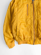 VINTAGE YELLOW " WILD AND DESOLATE COUNTRY BY TIME LAG " BOMBER JACKET