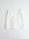 VIVIENNE WESTWOOD WHITE FLORAL TEXTURE SKIRT