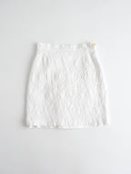 VIVIENNE WESTWOOD WHITE FLORAL TEXTURE SKIRT