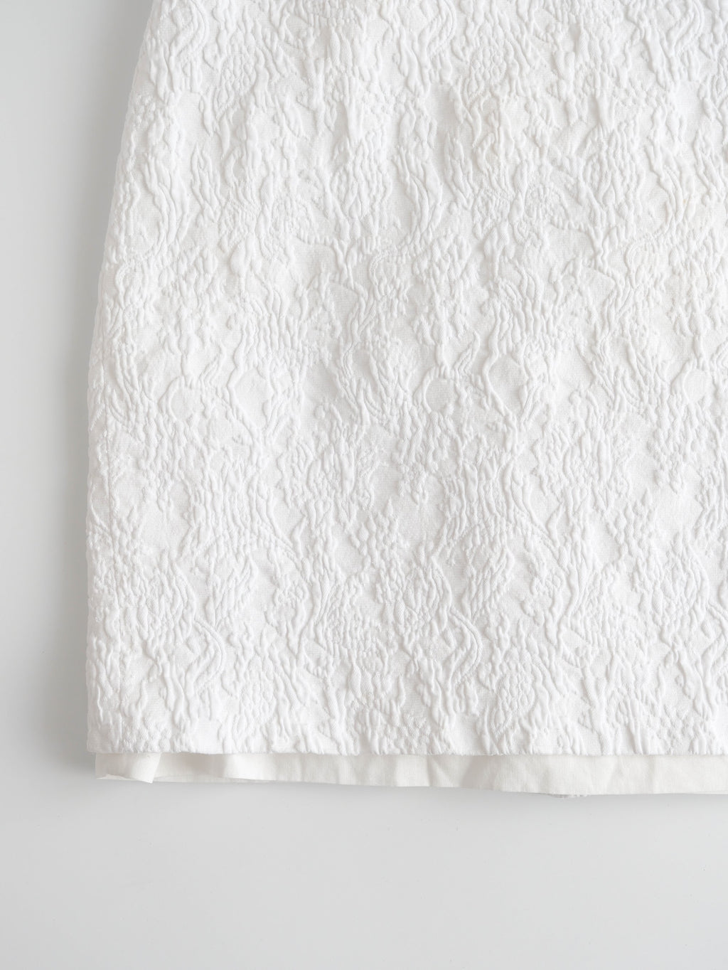 VIVIENNE WESTWOOD WHITE FLORAL TEXTURE SKIRT