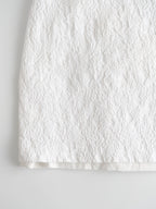 VIVIENNE WESTWOOD WHITE FLORAL TEXTURE SKIRT