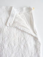 VIVIENNE WESTWOOD WHITE FLORAL TEXTURE SKIRT